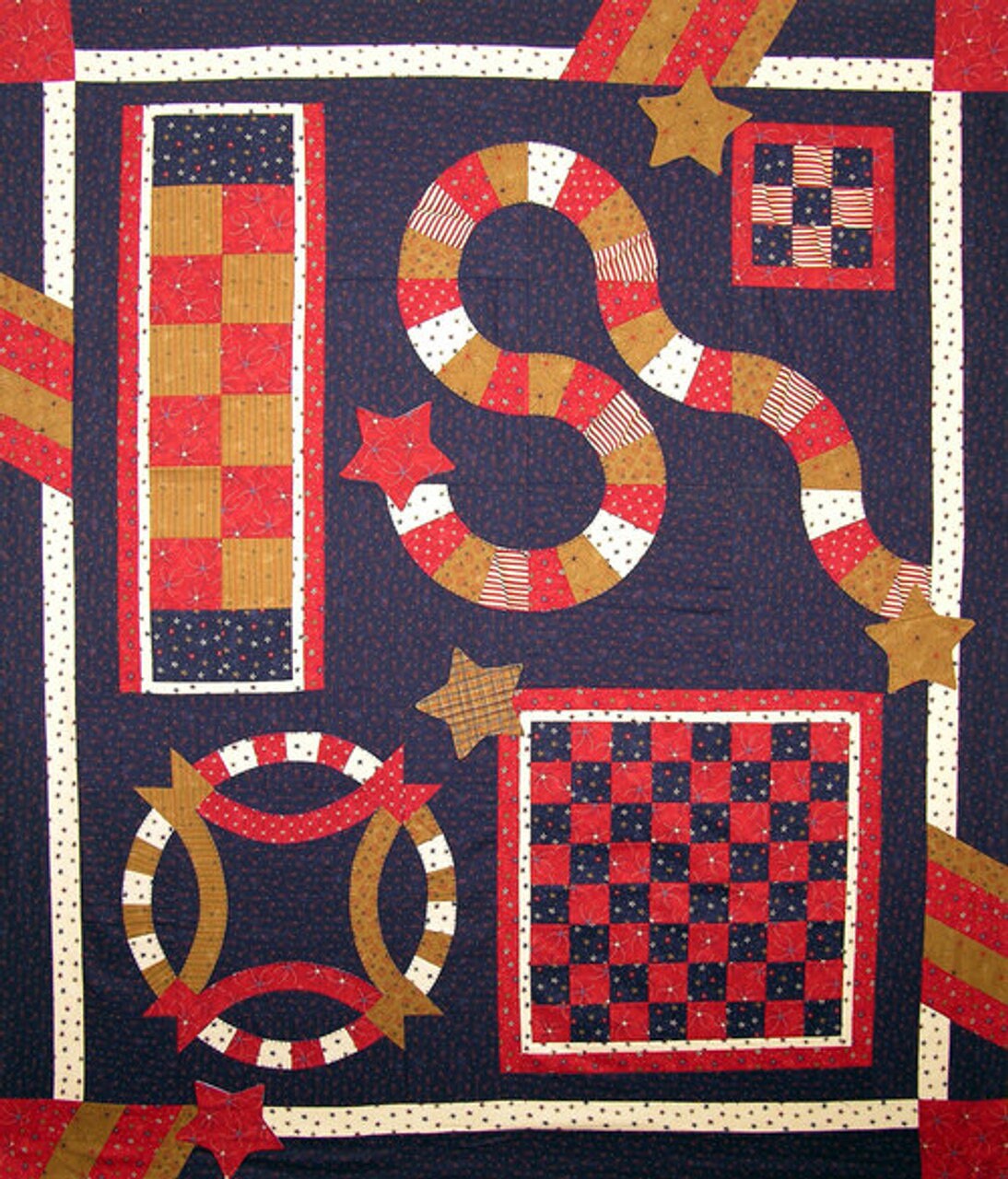 Quiltsmart Game Quilt Printed Interfacing & Instructions Pack (2 Size Variations Per Pattern)