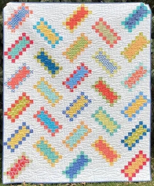 Atkinson Designs Round Trip Ticket Quilt Pattern (4 Size Variations Per Pattern)