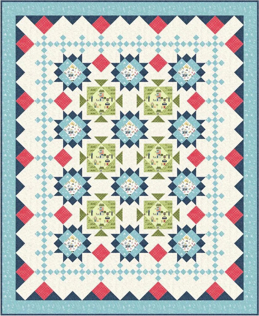 Bound To Be Quilting Stars Point Home Quilt Pattern Finished Size: 77"x94"