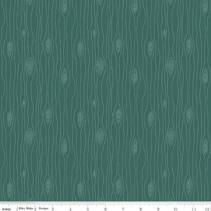LAST BOLT!! Riley Blake Love You S'more Fabric Collection Bark on Teal Premium 100% Cotton Quilt Shop Quality Fabrics