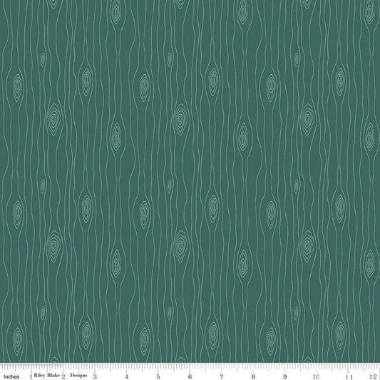 LAST BOLT!! Riley Blake Love You S'more Fabric Collection Bark on Teal Premium 100% Cotton Quilt Shop Quality Fabrics