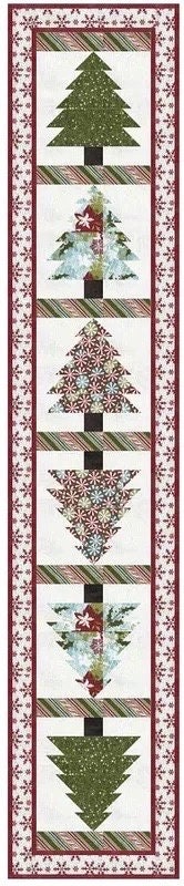LavenderLime Around the Christmas Tree Quilt Pattern (2 Size Variations Per Pattern)
