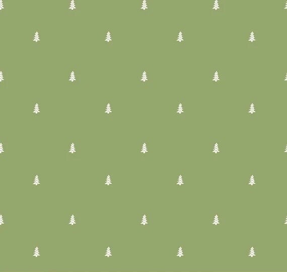 Riley Blake Love You S'more Fabric Collection Trees on Green Premium 100% Cotton Quilt Shop Quality Fabrics