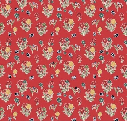 Riley Blake Love You S'more Fabric Collection Floral on Red Premium 100% Cotton Quilt Shop Quality Fabrics