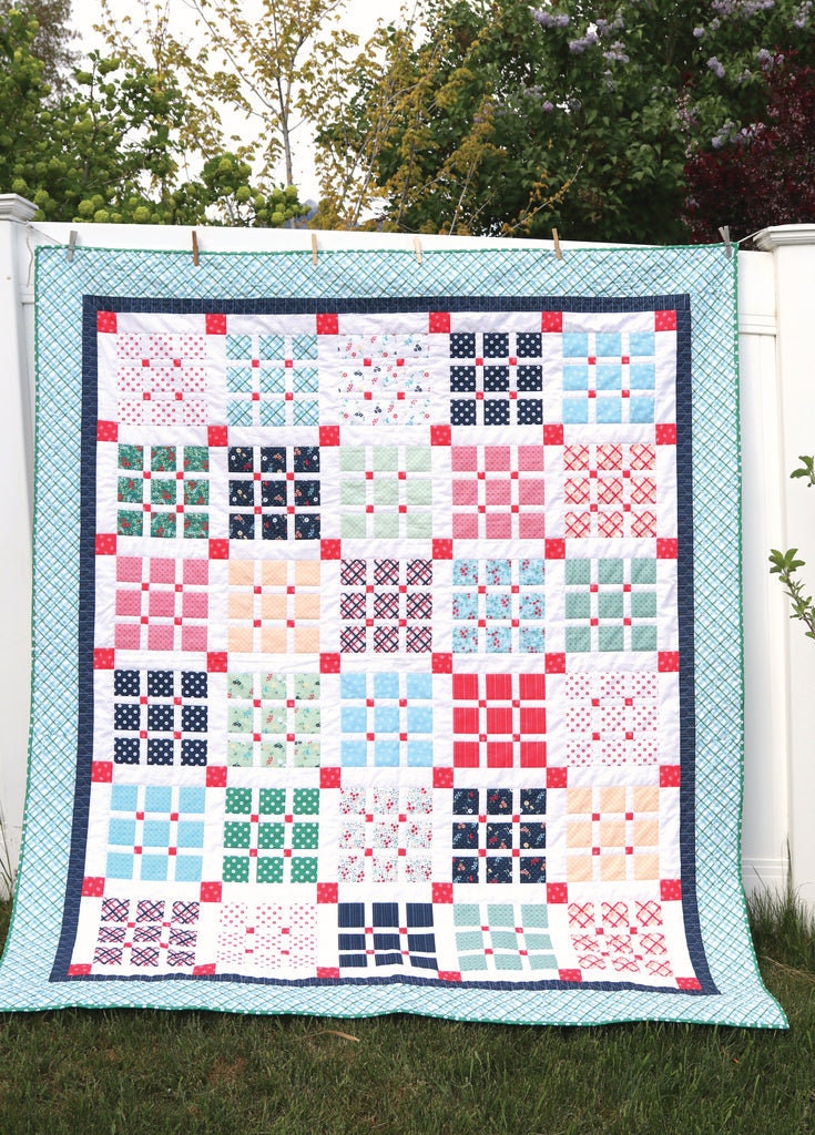 Diary of a Quilter Amy Smart Prep School Picnic Quilt Pattern (4 Size Variations Per Pattern)