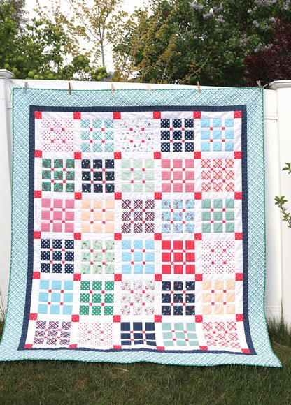 Diary of a Quilter Amy Smart Prep School Picnic Quilt Pattern (4 Size Variations Per Pattern)