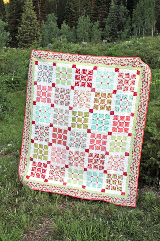 Diary of a Quilter Amy Smart Prep School Picnic Quilt Pattern (4 Size Variations Per Pattern)