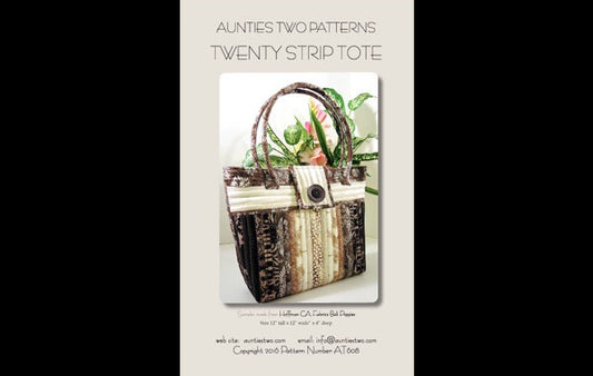 Aunties Two Twenty Strip Tote Pattern