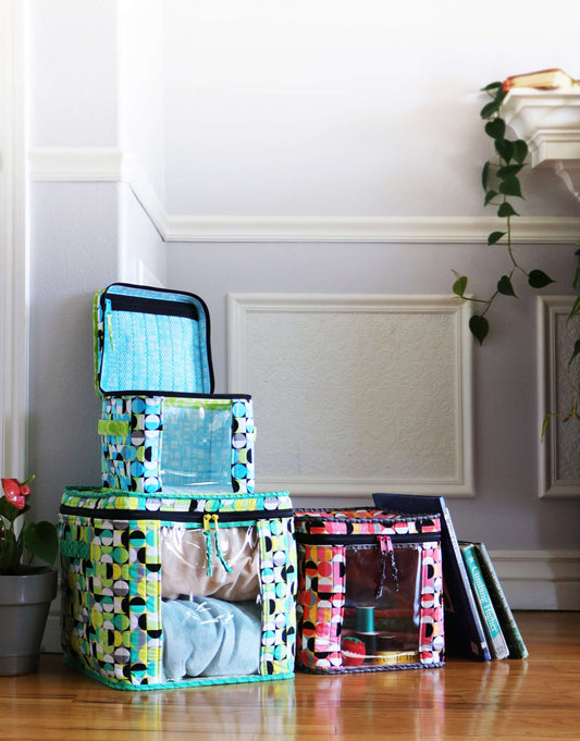 ByAnnie Room With a View Storage Container Pattern - 3 Size Variations Per Pattern (14 Colors of 18"x54" Mesh Packs Sold Separately)