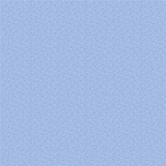 Poppie Cotton Country Confetti Blenders Fabric Collection Forget-Me-Not Bright Blue Premium 100% Cotton Quilt Shop Quality Fabrics