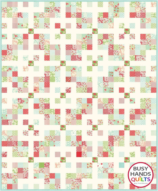 Busy Hands Quilts Grid Pop Quilt Pattern (8 Size Variations Per Pattern)