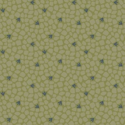 LAST BOLT! Riley Blake Cretaceous Fabric Collection Cretaceous Pebbles on Basil Premium 100% Cotton