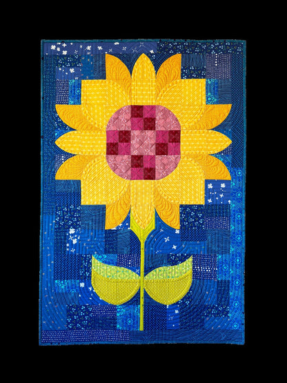 Sew Kind of Wonderful Posh Sunflower Quilt Pattern Finished Size: 28"x42"