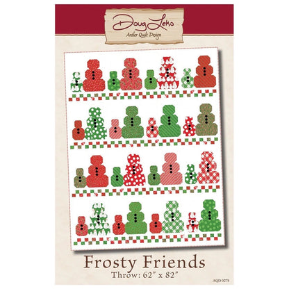 Doug Leko Antler Quilt Designs Frosty Friends Quilt Pattern Finished Size: 62"x82"