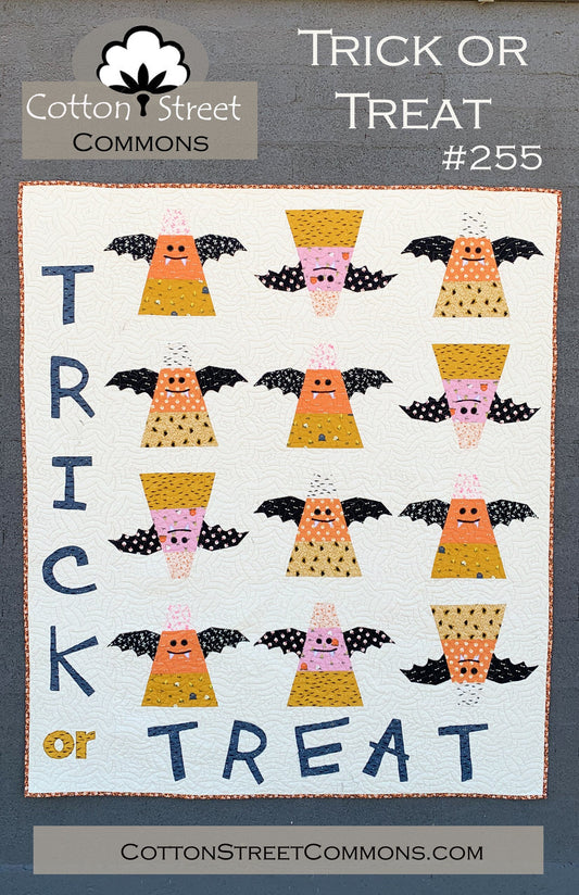 DIGITAL DOWNLOAD Cotton Street Commons Trick or Treat Quilt Pattern Finished Size: 60"x70"