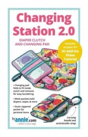 ByAnnie Changing Station 2.0 Diaper Clutch & Changing Pad Pattern (14 Colors of 18"x54" Mesh Packs Sold Separately)