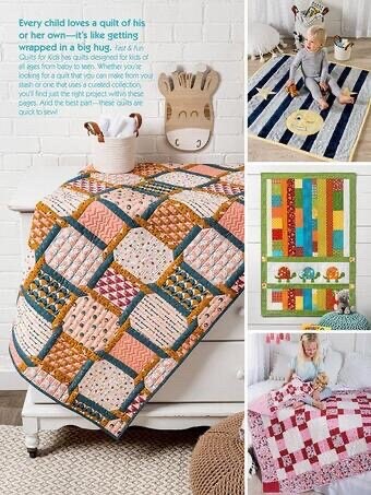 Annie's Quilting Fast & Fun Quilts For Kids Pattern Book (10 creative designs for kids of all age)