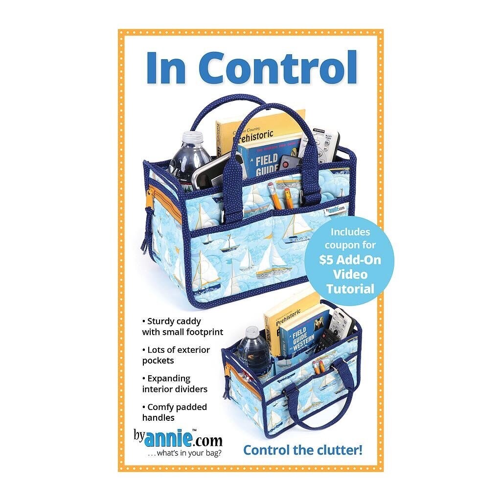 ByAnnie In Control Tote Pattern (14 Colors of 18"x54" Mesh Packs Sold Separately)