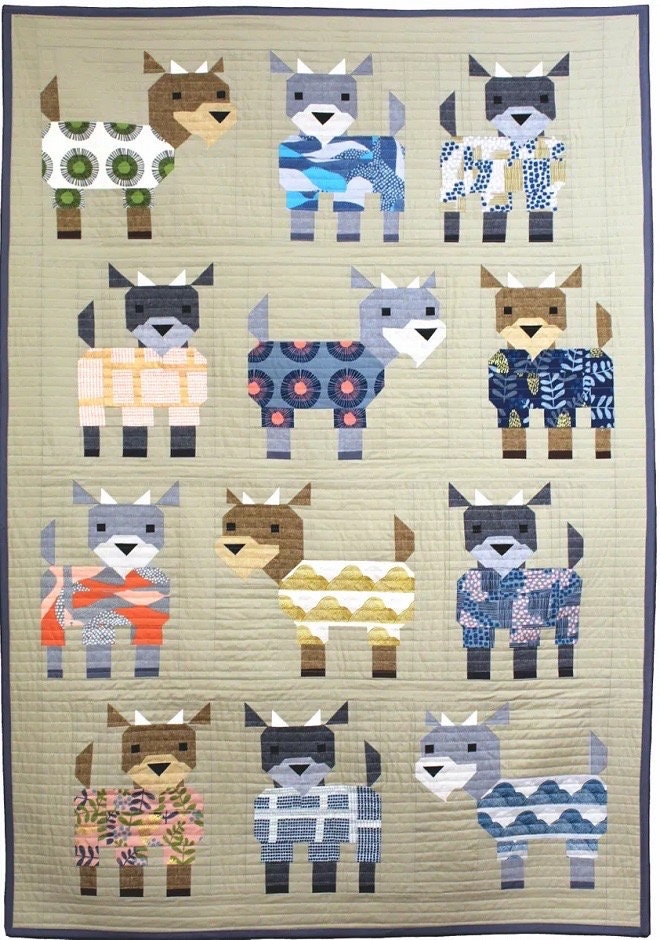 Art East Quilting Co. Kidding Around Goats in Pajamas Quilt Pattern Finished Size: 43"x60"