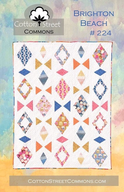 Cotton Street Commons Brighton Beach Quilt Pattern Finished Size 62”x78”