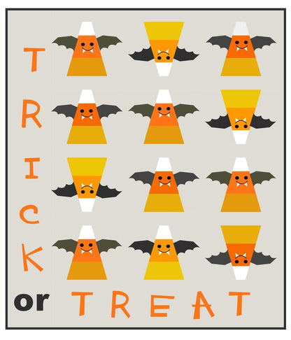 Cotton Street Commons Trick or Treat Quilt Pattern Finished Size: 60"x70"