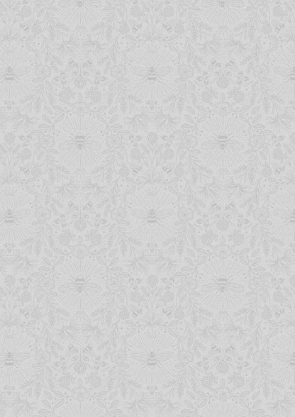 LAST BOLT! Lewis & Irene Tiny Tonals Fabric Collection Queen Bee Grey on Grey Premium 100% Cotton Quilt Shop Quality Fabrics
