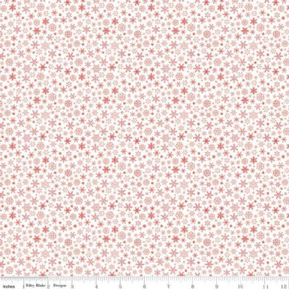 WIDEBACKS! Riley Blake Peace on Earth Fabric Collection White Snowflakes Wideback ( 107"-108" Width) Premium 100% Cotton Fabrics