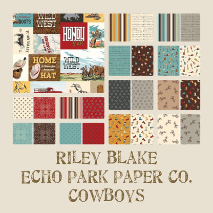 SHIPPING NOW!! Riley Blake Cowboy Boots Quilt Kit Featuring Echo Park Cowboys Fabric Collection
