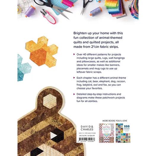 David & Charles Quilt Patterns Jelly Roll Animal Quilts - Over 40 Patterns Per Book (Softcover)