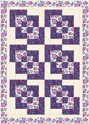 Fabric Cafe Corner Play Quilt Pattern Finished Size 45"x63"