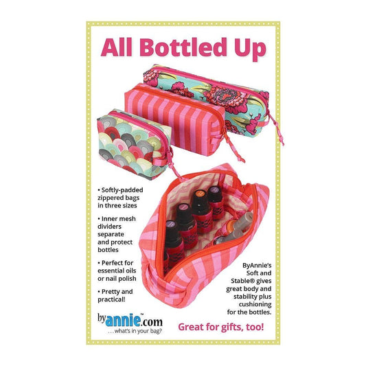 ByAnnie All Bottled Up Bag Pattern - 3 Size Variations Per Pattern (14 Colors of 18"x54" Mesh Packs Sold Separately)