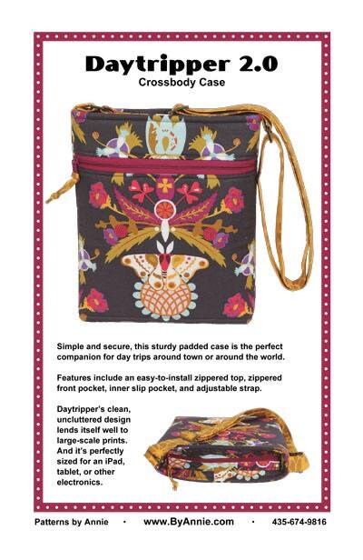 ByAnnie Daytripper II Crossbody Bag Pattern Finished Size 11.5"x11"x2" (14 Colors of 18"x54" Mesh Packs Sold Separately)