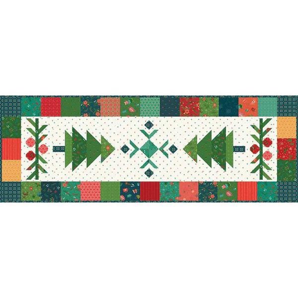 Riley Blake Under The Pines Table Runner Kit Featuring Heather Peterson In From The Cold Fabric Collection