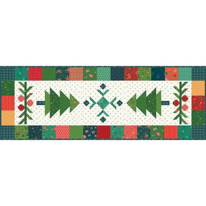 Riley Blake Under The Pines Table Runner Kit Featuring Heather Peterson In From The Cold Fabric Collection