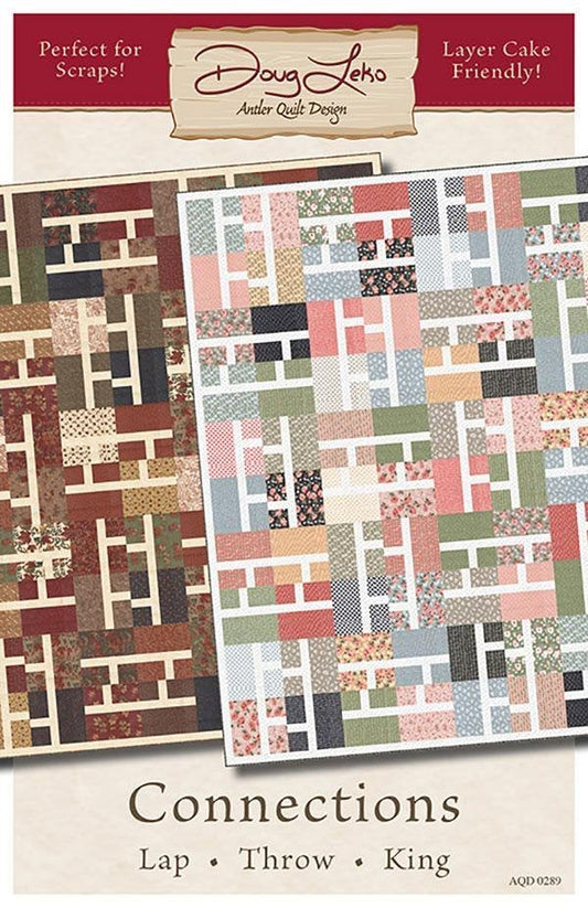 Doug Leko Antler Quilt Designs Connections Quilt Pattern - 3 Size Variations Per Pattern
