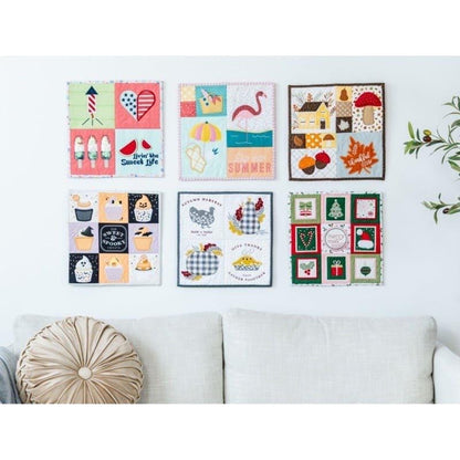 Kimberbell Mini Quilts Vol. 2 July - December (Machine Embroidery CD & Embellishment Kits Available)