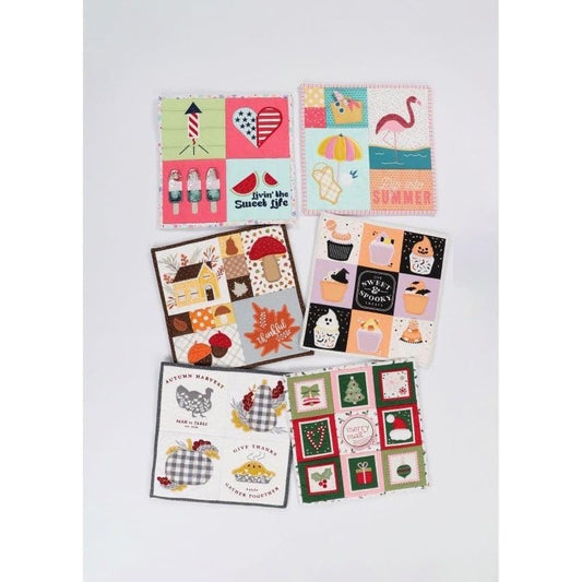 Kimberbell Mini Quilts Vol. 2 July - December (Machine Embroidery CD & Embellishment Kits Available)