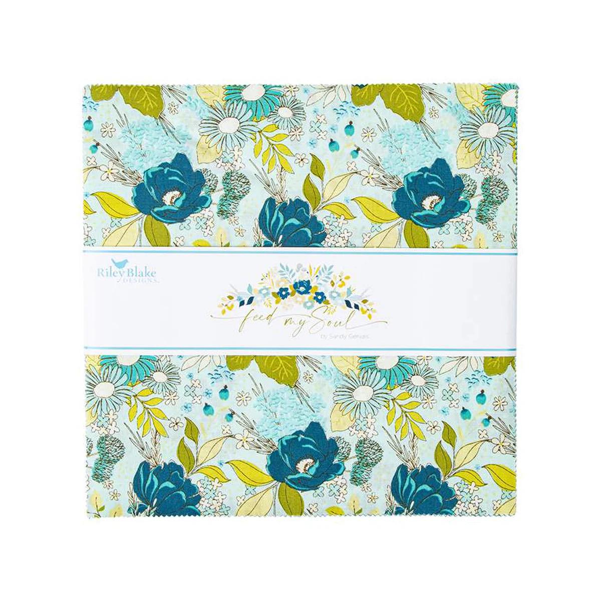 Riley Blake Sandy Gervais Feed My Soul Fabric Collection 5" Stacker (42 Pieces Per Bundle)