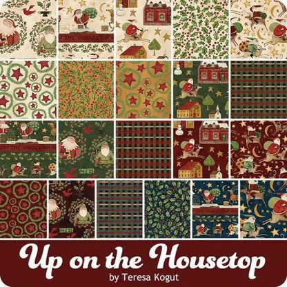 Riley Blake Up On The Housetop Fabric Collection 5" Stacker (42 Pieces Per Bundle)