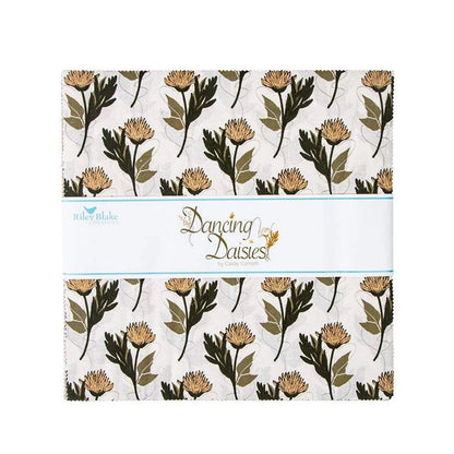 Riley Blake Dancing Daisies Fabric Collection 10" Stacker (42 Pieces Per Bundle)