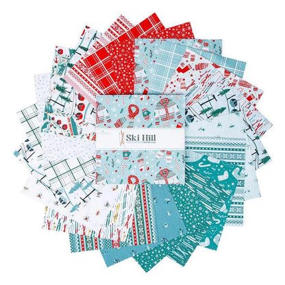 Riley Blake Ski Hill Fabric Collection 10" Stacker (42 Pieces Per Bundle)