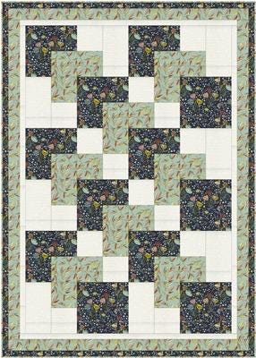 Fabric Cafe It’s A Snap Quilt Pattern Finished Size: 44”x62”
