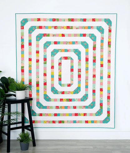 A Bright Corner Midtown Quilt Pattern - 4 Size Variations Per Pattern ABC349