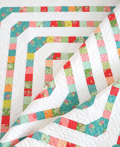 A Bright Corner Midtown Quilt Pattern - 4 Size Variations Per Pattern ABC349