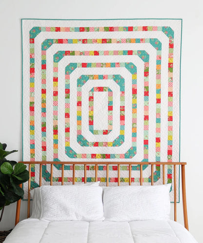 A Bright Corner Midtown Quilt Pattern - 4 Size Variations Per Pattern ABC349