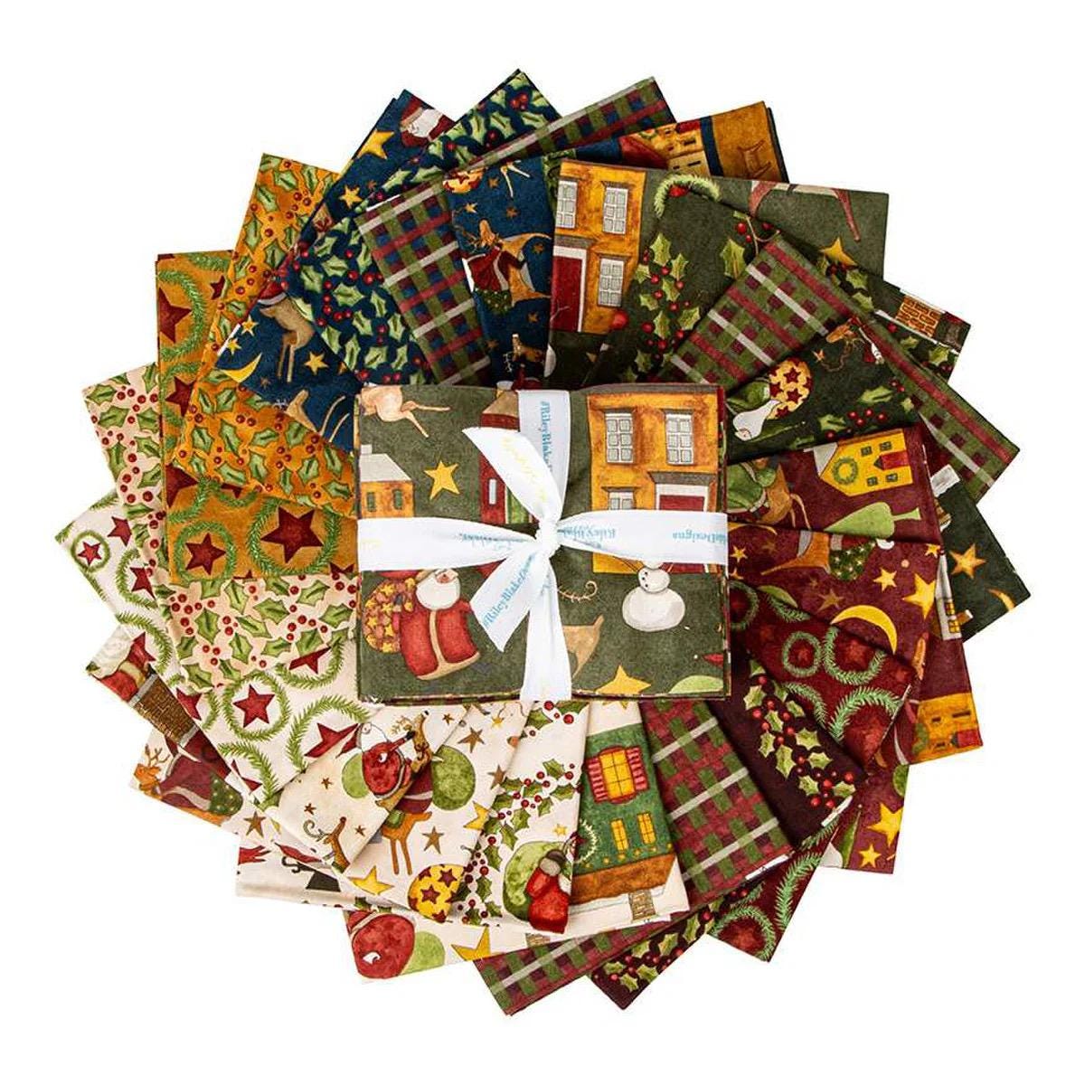 Riley Blake Up On The Housetop Fabric Collection 21 Fat Quarter Bundle