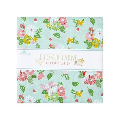 Riley Blake Clover Farm Fabric Collection 10" Stacker (42 Pieces Per Bundle)
