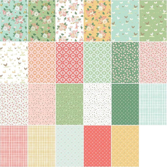 Riley Blake Clover Farm Fabric Collection 5" Stacker (42 Pieces Per Bundle)