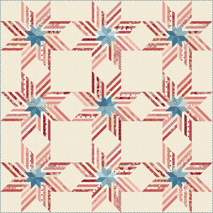 Laundry Basket Quilts Freedom Star Quilt Pattern Finished Size: 65.75"x65.75"