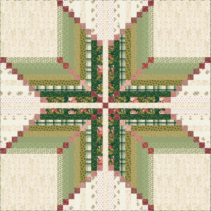 Laundry Basket Quilts Virginia Star Quilt Pattern Finished Size: 56"x56"